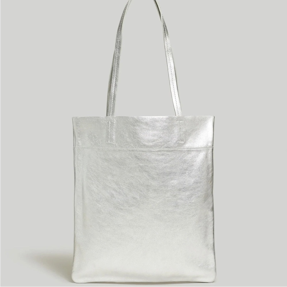 Madewell Silver Tote Bag
